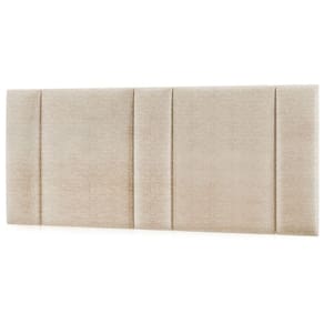 Cabeceira Estofada Cama Casal Queen Size Com Led Moderna 160 Cm Cor:linho Bege
