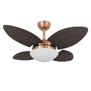 Ventilador Teto Volare Vd28 Mini Cobre 4 Pás 110V
