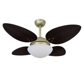 Ventilador De Teto Volare Gold Vd42 4Pás Tabaco 110V