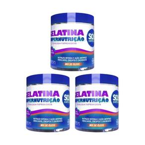 Gelatina Hidran 500G Sos Super Nutriçao - Kit Com 3Un
