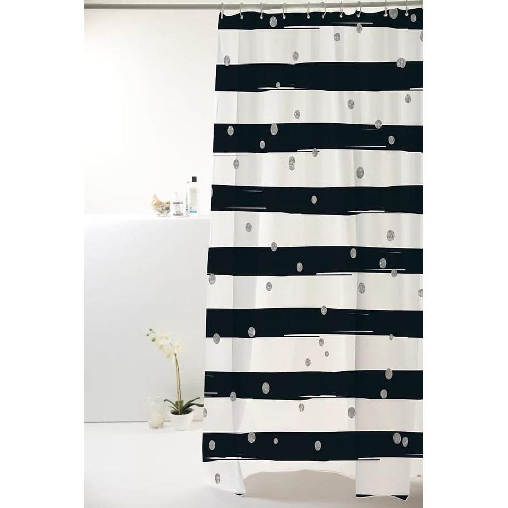 Cortina Box Grossa Antimofo Pvc 198X180 Cm Metalizada