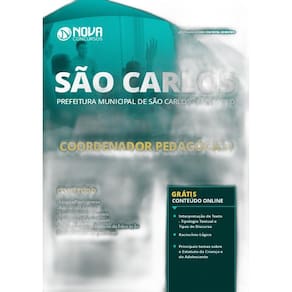 Apostila São Carlos  SP 2019  Coordenador Pedagógico
