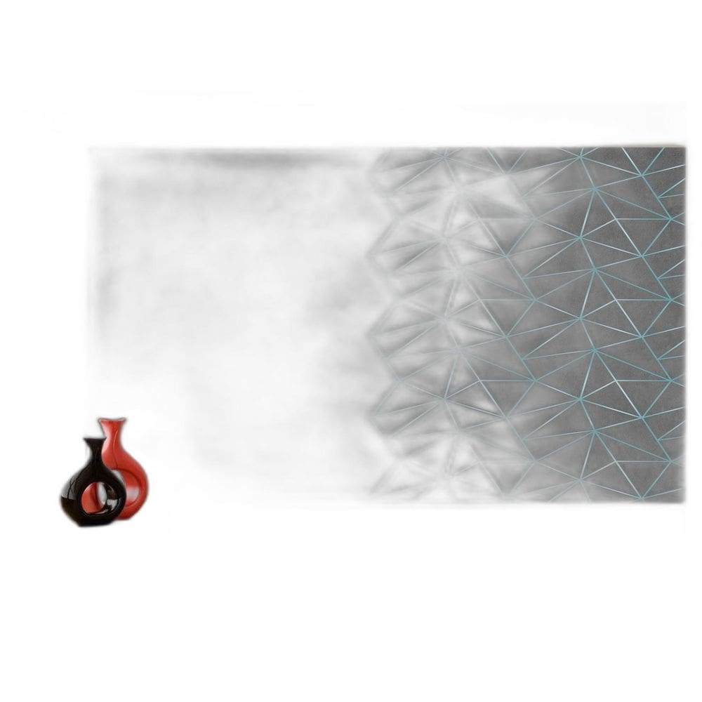 Papel De Parede Concreto Linhas Azul Turquesa 3,5M Kkt280