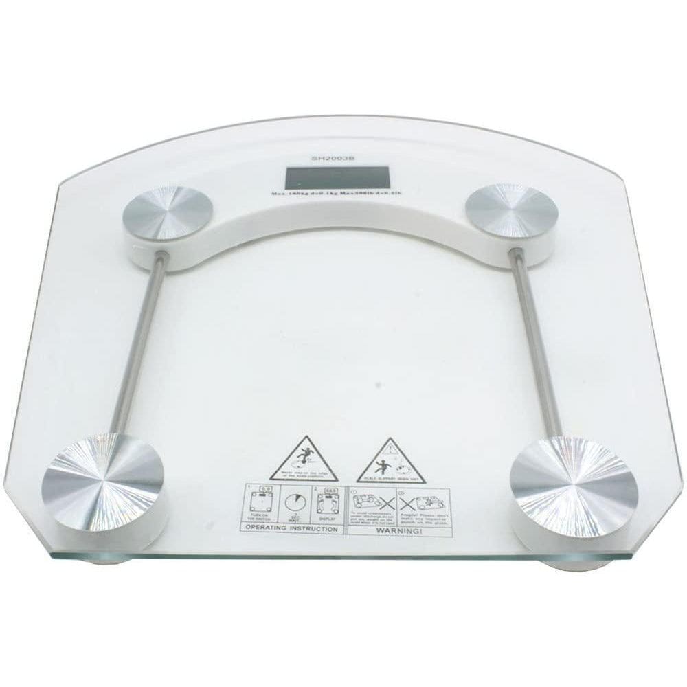 Balança Digital Vidro Temperado 180Kg Banheiro Quadrada