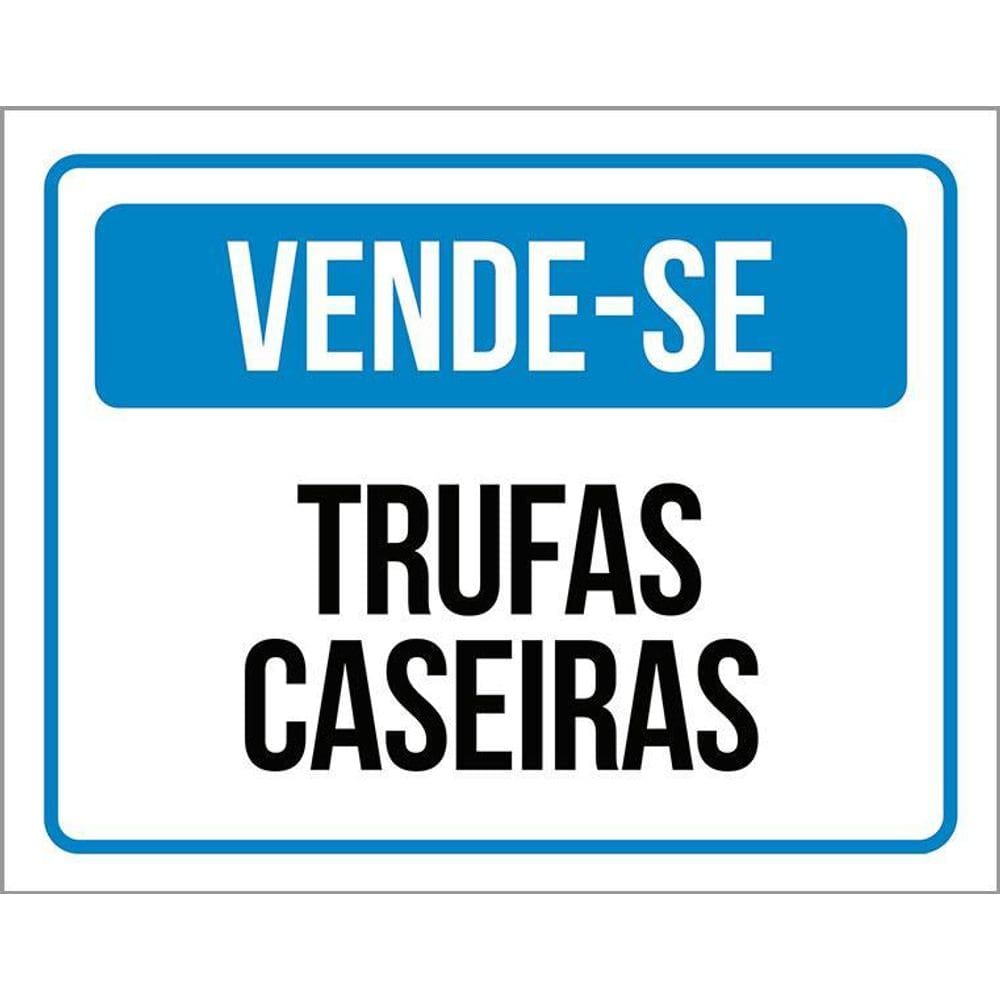Kit 3 Placas Vende-Se Trufas Caseiras