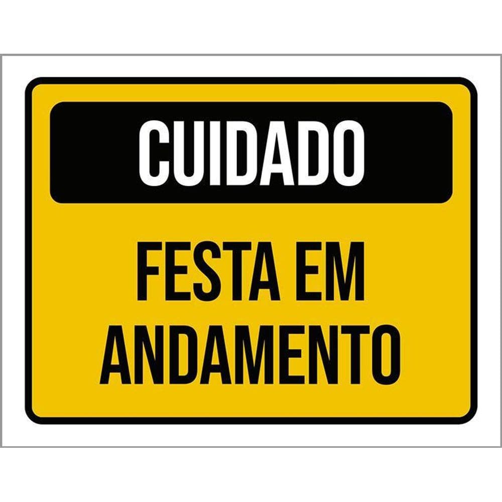 Kit 3 Placas Aniversário Criança Festa Em Andamento