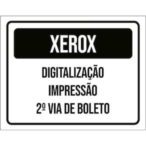 Placa Xerox Digitalização Impressão Boleto 36X46