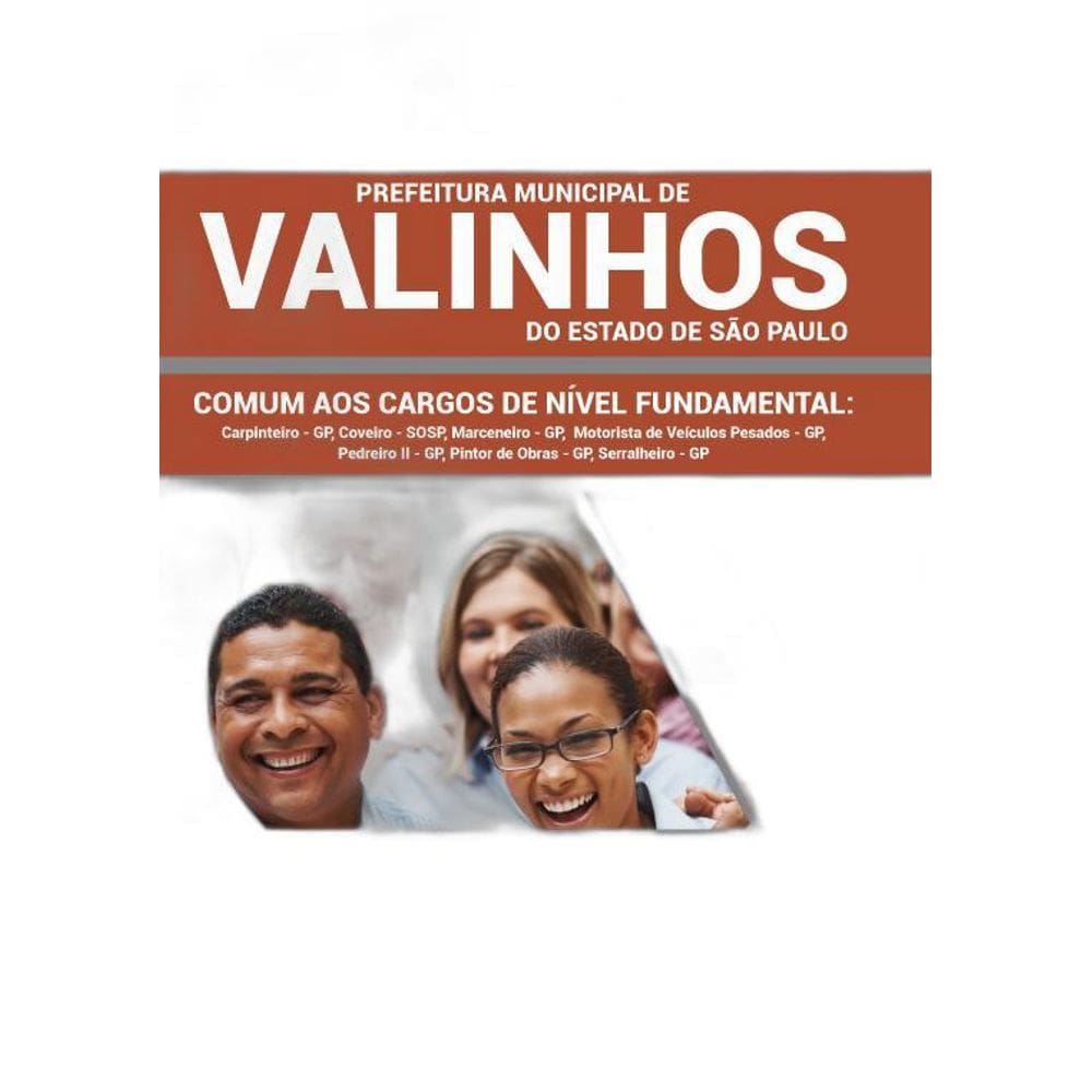 Apostila Valinhos  SP 2019  Comum Nível Fundamental