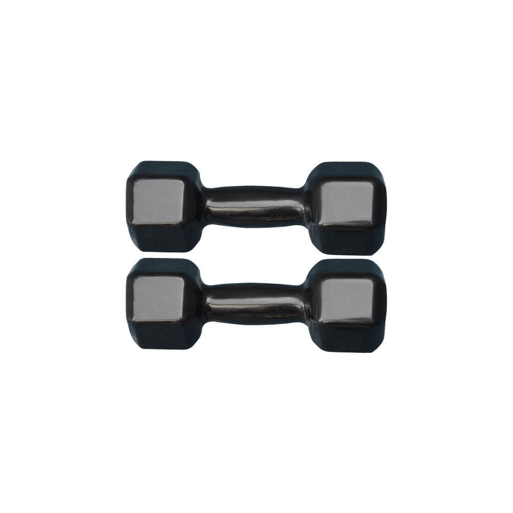 Par De Halter Sextavado Emborrachado 1Kg Academia Treino