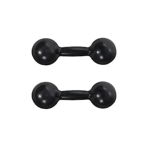 Par De Halter Bola Emborrachado 4Kg Academia Treino Ar Livre