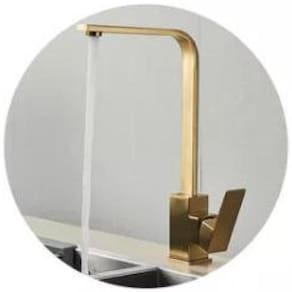 Torneira Gourmet Cozinha Monocomando Misturador Dourada Luxo