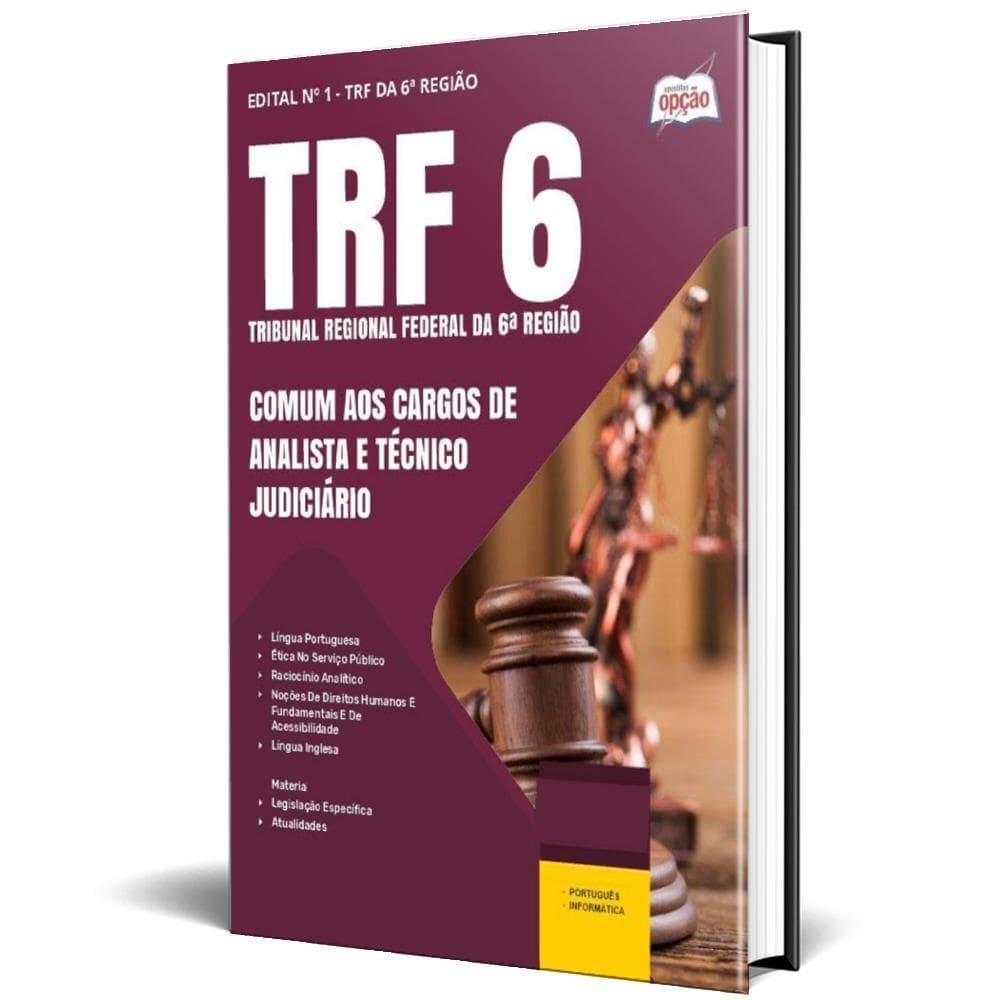 Apostila Trf 6 2024 Comum Aos Cargos Analista E Técnico