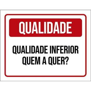 Kit 3 Placas Qualidade Inferior Quem A Quer