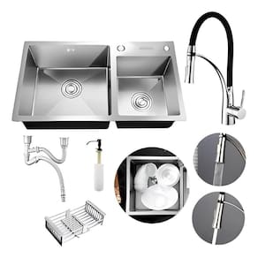 Kit Cuba Dupla Cozinha Gourmet E Torneira Flexível Silicone