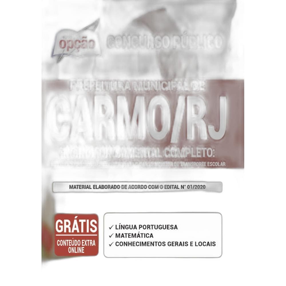 Apostila Carmo Auxiliar De Cuidador Cozinheiro Para O Caps