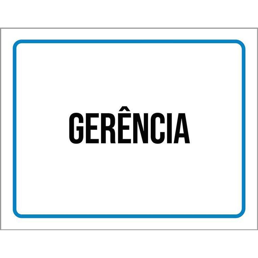 Kit 3 Placas Ambiente Sinalização Setor Gerência
