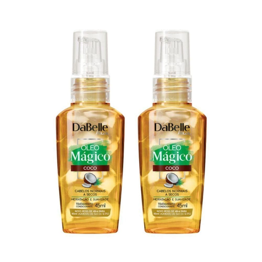 Oleo Capilar Dabelle 45Ml Magico Coco - Kit Com 2Un