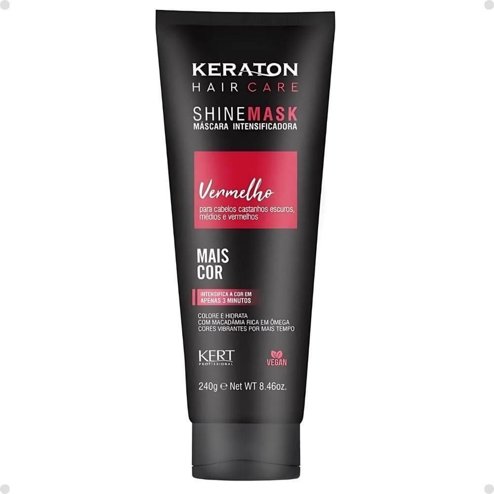 Máscara Matizadora Keraton Kert Shine Mask Vermelho 240G