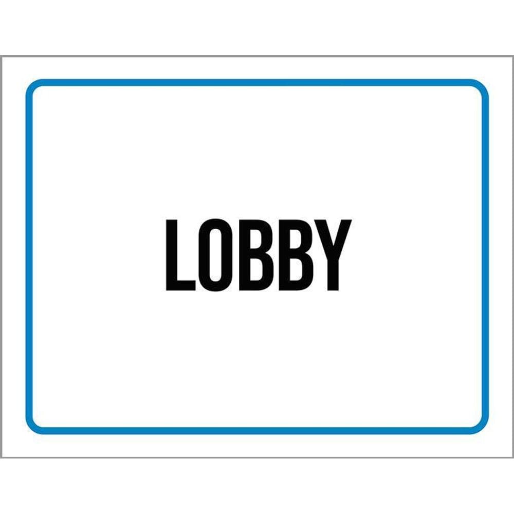 Placa Sinalização Ambiente Lobby 36X46