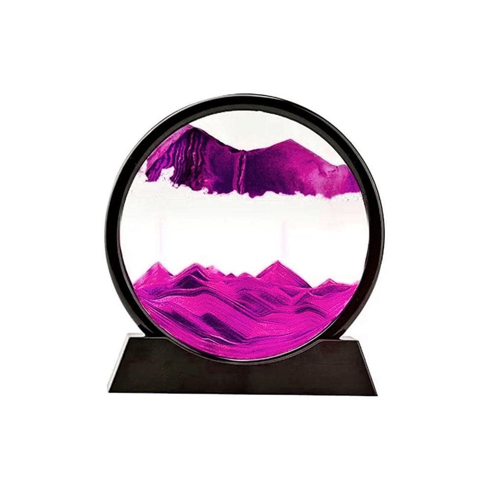 Enfeite Vidro Interativo Quadro Redondo Decorativo Duna