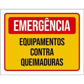 Kit 3 Placas Emergência Equipamento Contra Queimaduras