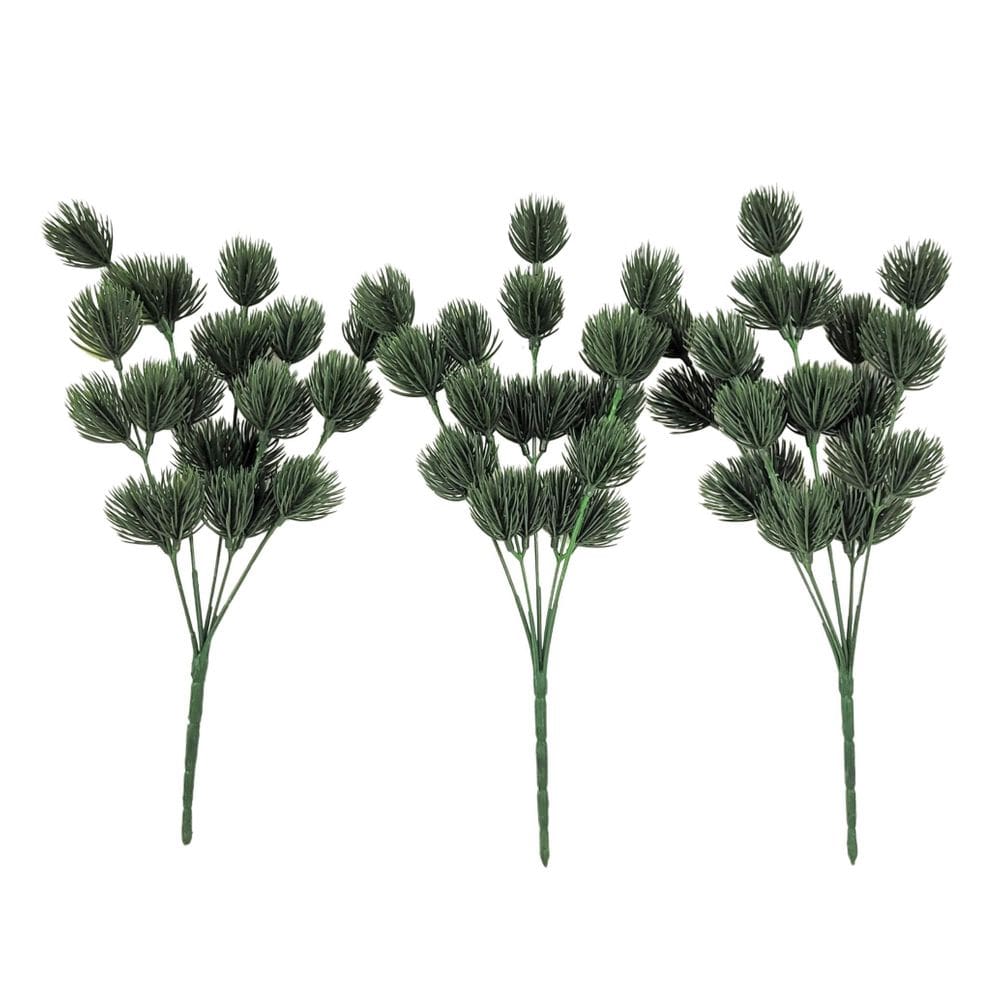 Kit 3 Folhagem De Natal Verde Pinheiro Pick Natalino