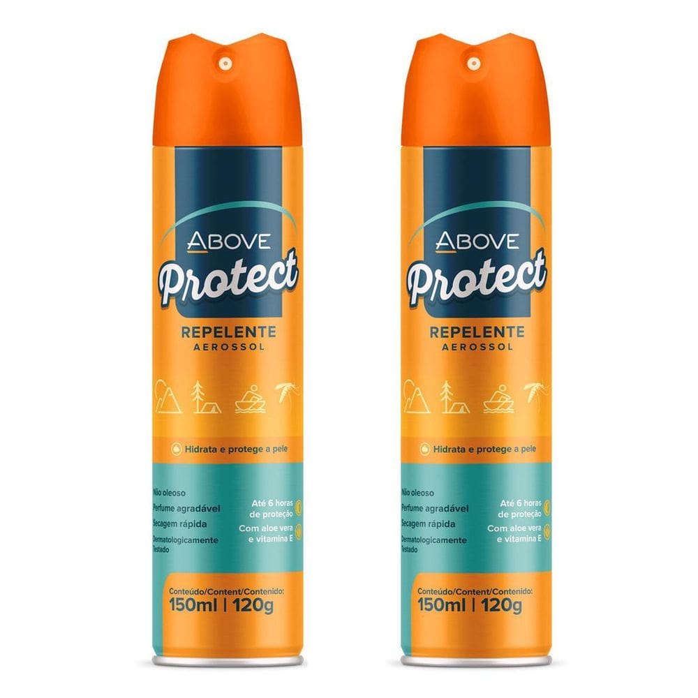 Kit 2 Repelente Spray Protect Above Secagem Rápida 150Ml