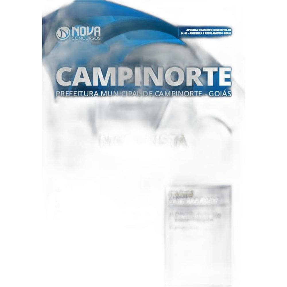 Apostila Prefeitura de Campinorte GO 2019 Motorista