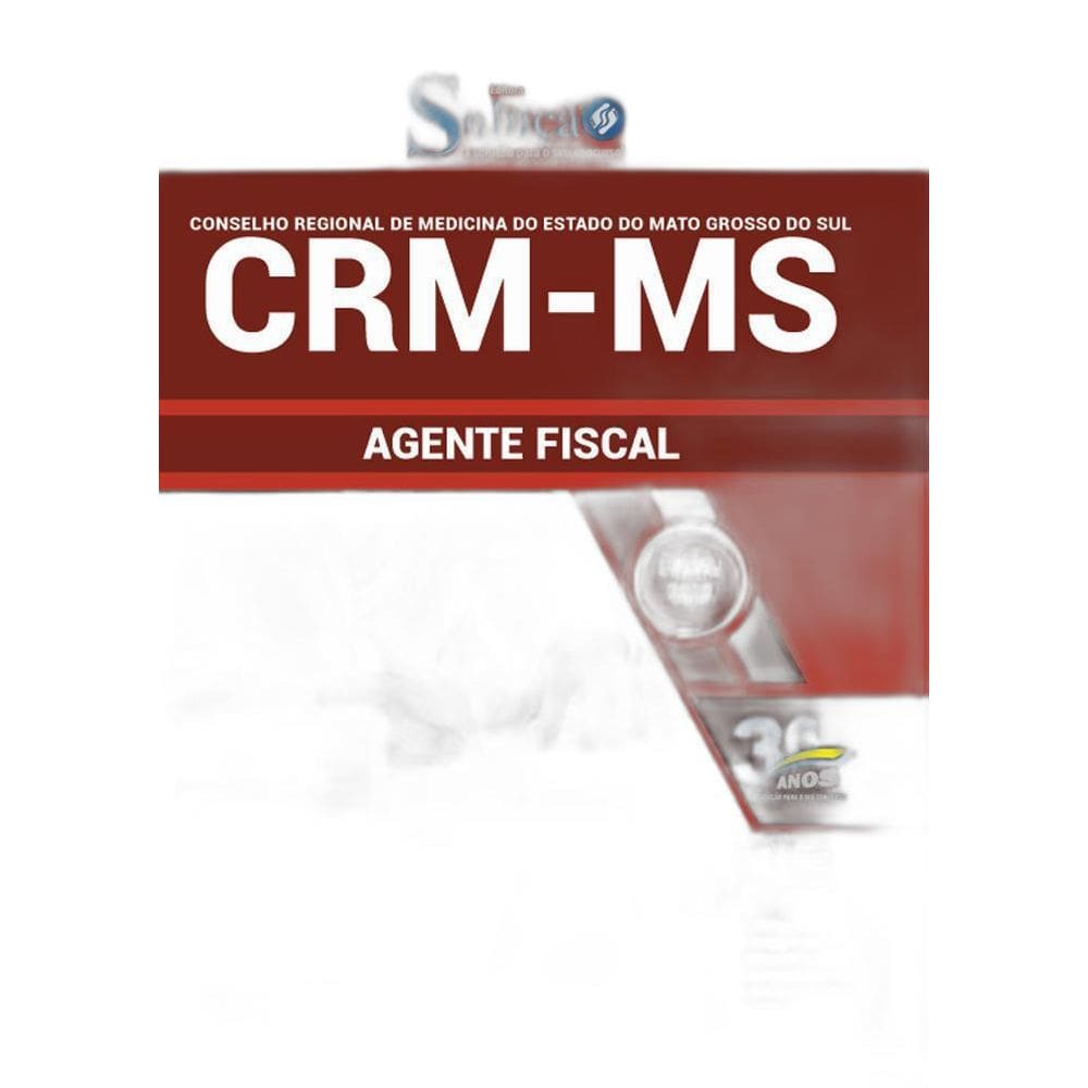 Apostila Concurso Crm Ms  Medicina  - Agente Fiscal