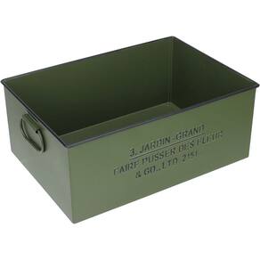 CAIXA DECORATIVA ORGANIZADORA HOME&CO METAL 12x30x21cm VERDE