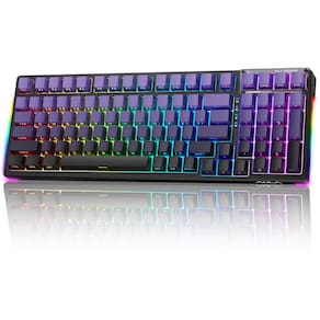 Teclado mecânico AULA 99 teclas Tri-Mode BT5.0/2,4 GHz/USB-C