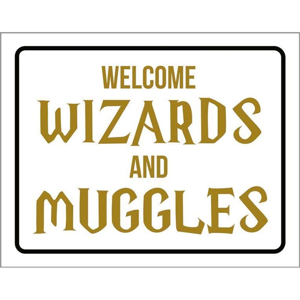 Kit 3 Placas Decorativa - Welcome Wizard Muggles