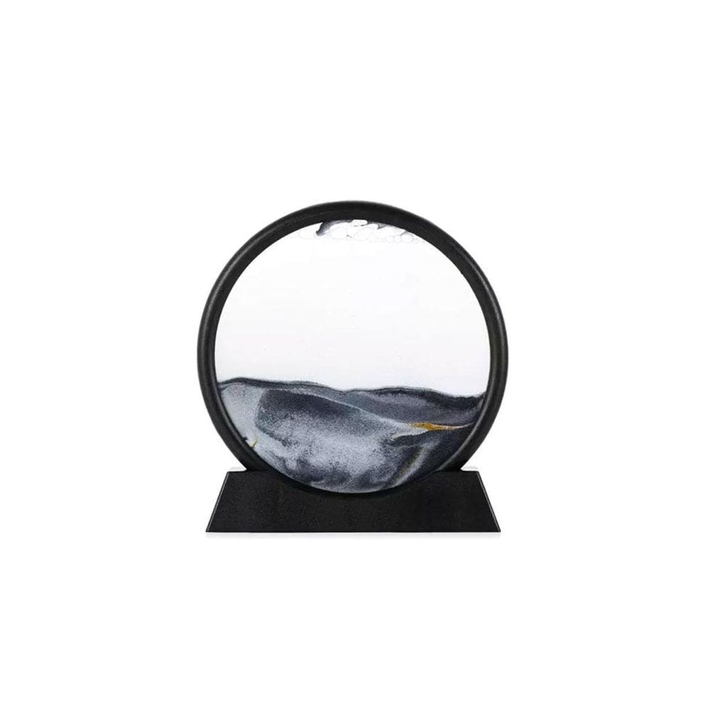 Enfeite Vidro Interativo Quadro Redondo Decorativo Duna