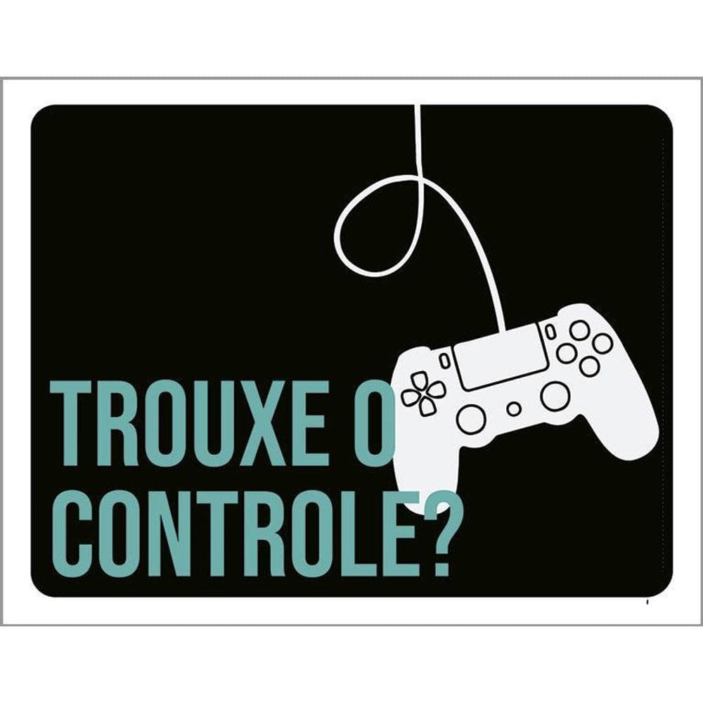 Kit 3 Placas Decorativa Trouxe Controle Xb