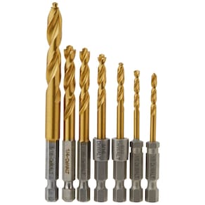 Conjunto de brocas de nitreto de titânio DEWALT Impact Ready, 7 peças