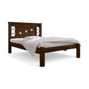 Cama Casal Com Cabeceira  Lavínia Malbec E Off White