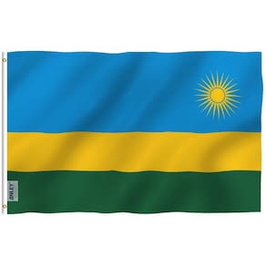 Bandeira Anley Fly Breeze Ruanda 90x150cm Poliéster