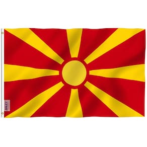 Bandeira Anley Fly Breeze Macedônia 90x150cm Poliéster