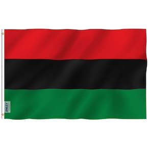 Bandeira Anley Afro American 90x150cm Poliéster Cor Viva