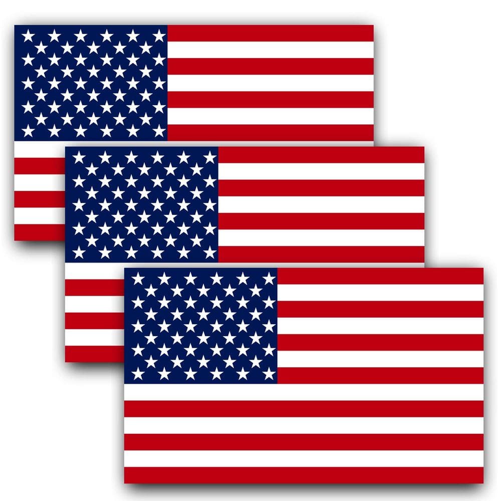 Adesivos de carro Anley American US Flag Reflective 8 x 5 cm (3 Pa)