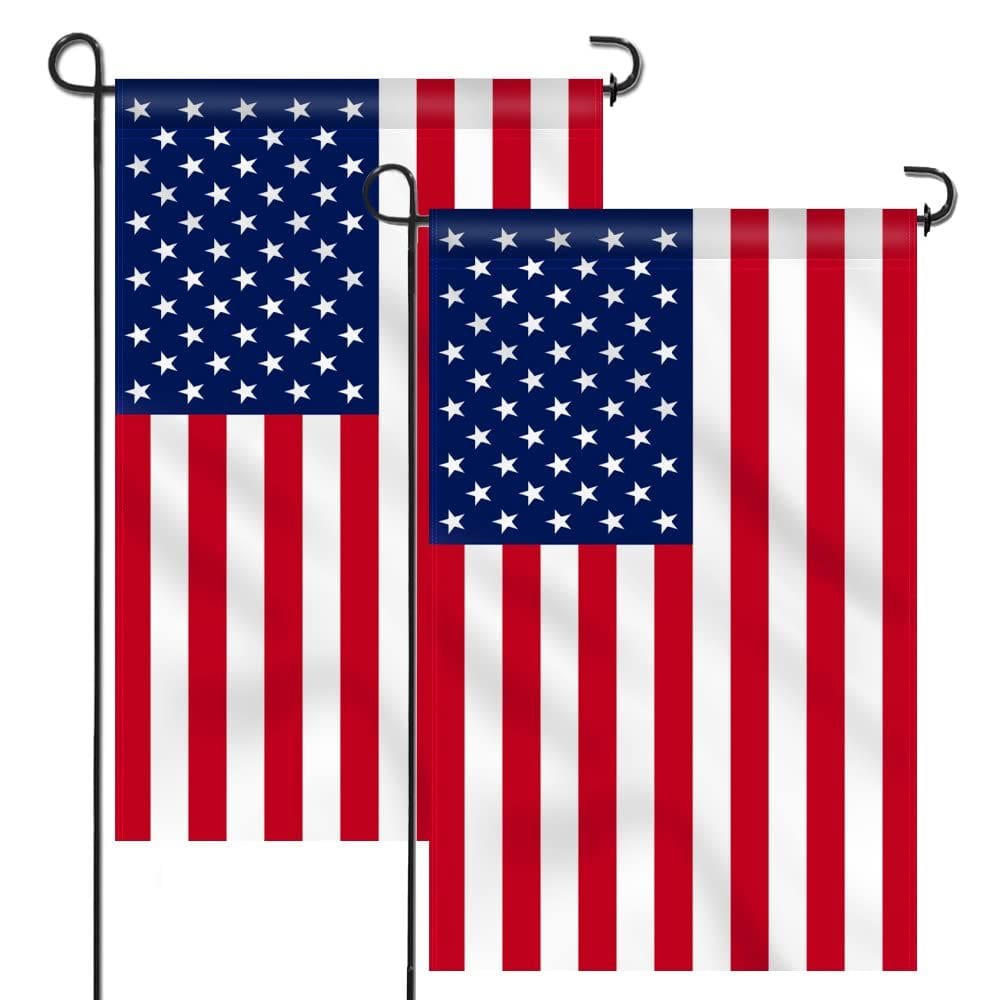 Bandeira de jardim: Anley, EUA, Estados Unidos, 45 x 30 cm (pacote com 2)
