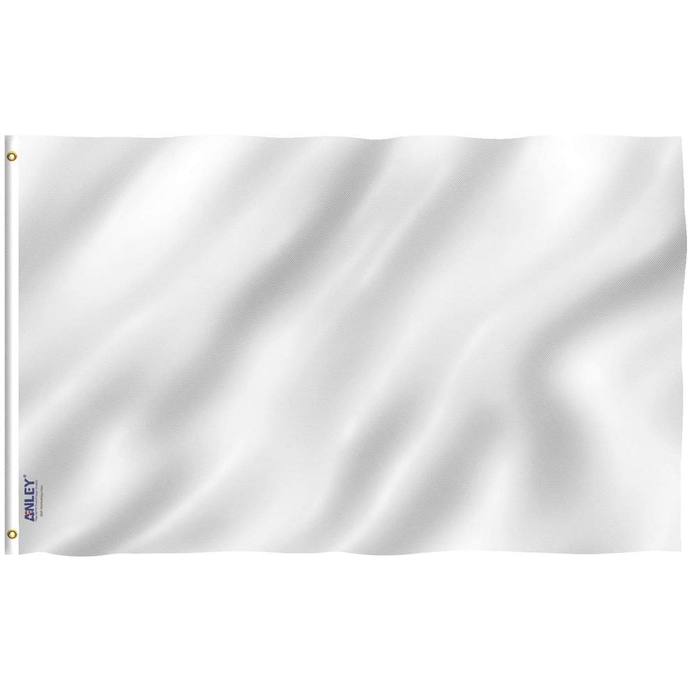 Bandeira Anley Fly Breeze Branco Sólido 120x180cm Poliéster