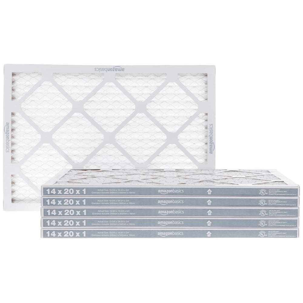 Filtros de ar Amazon Basics Merv 8 AC Furnace 14x20x1, pacote com 6