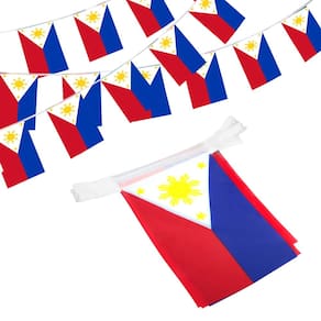 Bandeira de cordas, bandeiras, bandeiras, Anley, Filipinas, 33 pés, 38 bandeiras