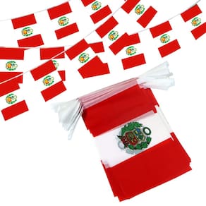 Bandeira de cordas, flâmula, bandeiras, bandeiras, Anley, Perú, 28 de julho