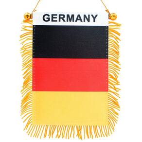 Bandeira pendurada na janela Anley Germany Fringy 10x15cm com sucção