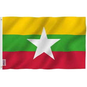 Bandeira Anley Fly Breeze Myanmar 90x150cm Poliéster