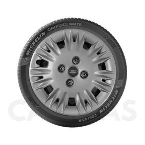 1X Calota New Fiesta Hatch Sedan Aro 15 Grafite 123Cp