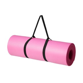Tapete de ioga Amazon Basics extra grosso de 1,27 cm com alça de transporte