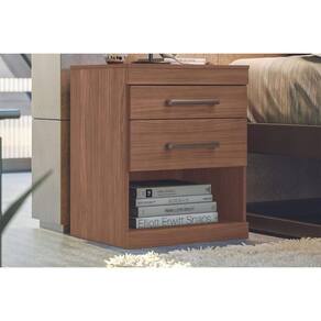 Mesa Cabeceira Casal Havana Com 2 Gavetas Jatoba Santos Andirá
